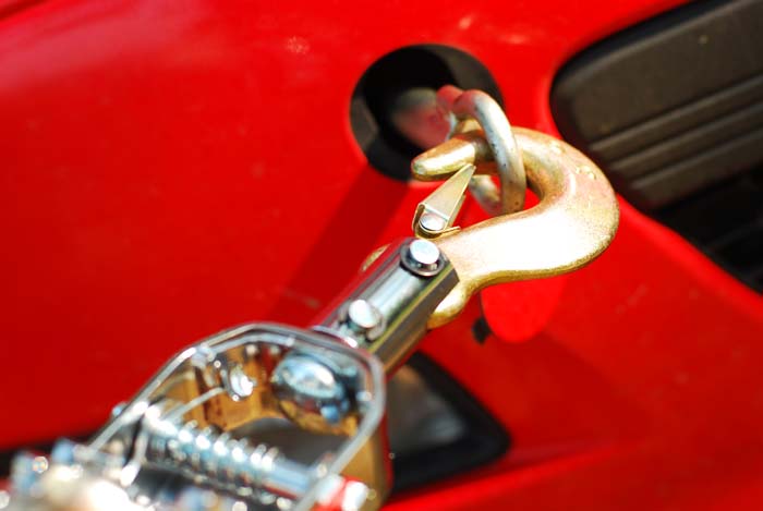 Рычажная автомобильная лебедка, 4 тонны, 2 крюка, в кейсе