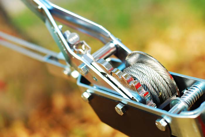 Рычажная автомобильная лебедка, 2 тонны, 2 крюка