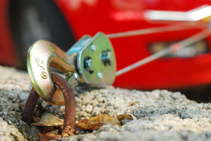 Рычажная автомобильная лебедка, 3 тонны, 2 крюка