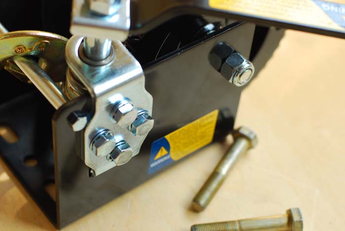 Ручная барабанная червячная лебедка JUN KAUNG 1350 кг (1-секционный барабан)